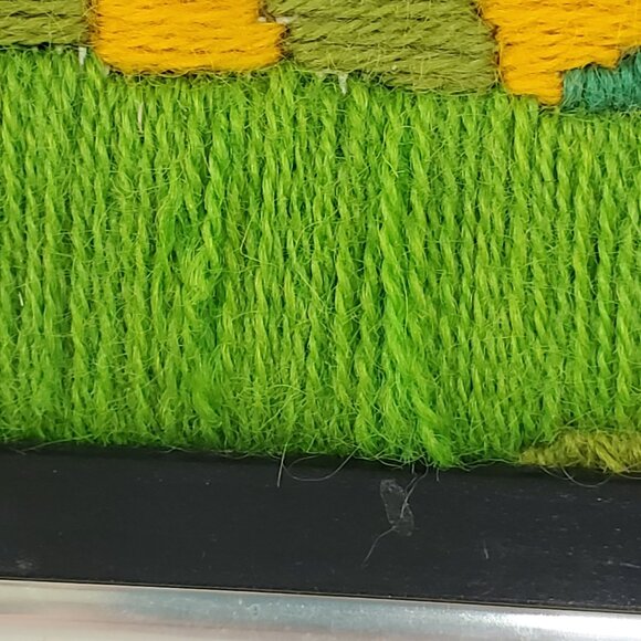 VTG 1970's Crewel Country Autumn Fall farm Scene Picture Framed Art 17”X13” - Picture 8 of 12